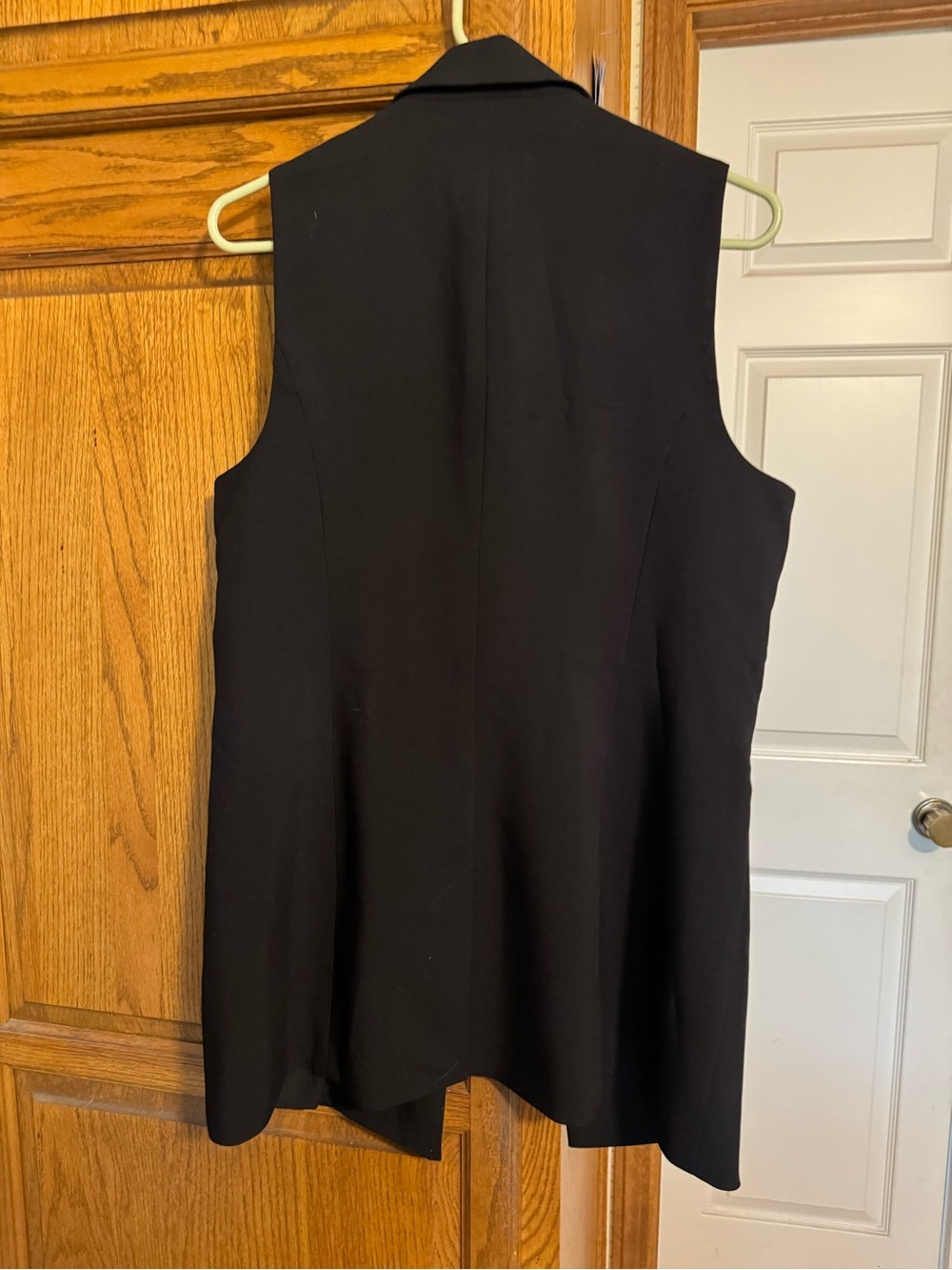 Maison d’Amelie Paris Sleeveless Black Blazer Vest Jacket S New - Picture 2 of 5